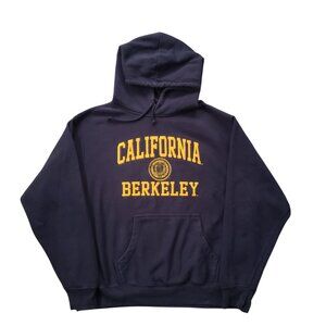 University of California Berkley XL Vintage Hoodie Full Zip Navy Blue